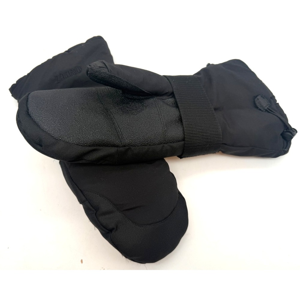 Vintage ZERO 90s Ski Snowboard Mittens Black Featherlite Insulated | Men's Small